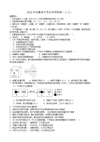 2022年安徽省中考化学预测卷（十七）(word版含答案)