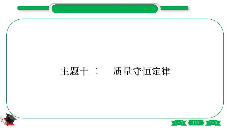 3-2-主题十二　质量守恒定律（精练）-2021年中考化学一轮复习精讲精练优质课件（全国通用）第1页