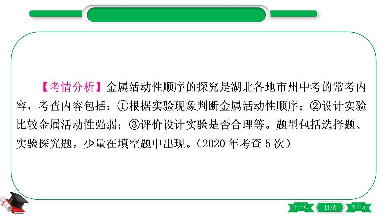 1-8 重难突破3　金属活动性顺序的验证与探究（精讲）-2021年中考化学一轮复习精讲精练优质课件（全国通用）第2页