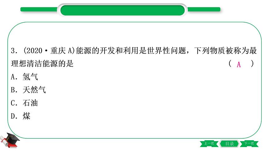 4-1-主题十四　化学与能源、资源的利用（精练）-2021年中考化学一轮复习精讲精练优质课件（全国通用）第4页