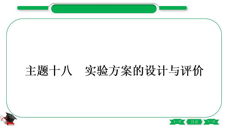 5-3-主题十八　实验方案的设计与评价（精练）-2021年中考化学一轮复习精讲精练优质课件（全国通用）第1页