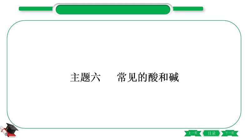 1-10 主题六　常见的酸和碱（精练）-2021年中考化学一轮复习精讲精练优质课件（全国通用）第1页