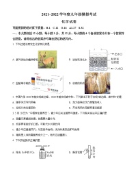 2022年安徽省淮南市西部地区中考模拟化学试题（有答案）