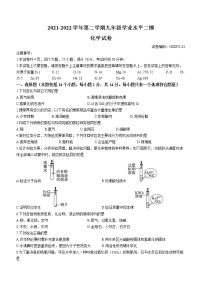 2022年河南省新乡市中考二模化学试题（有答案）