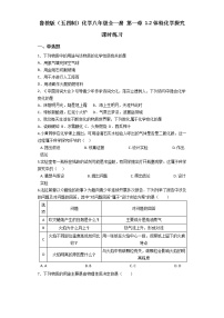 初中化学第二节 体验化学探究练习