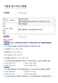 2022年江苏省中考二轮复习沪教版化学专题8 离子共存与图像(解析版)