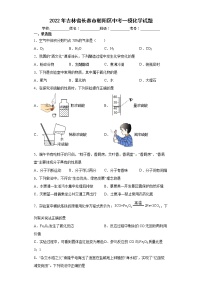 2022年吉林省长春市朝阳区中考一模化学试题(word版含答案)