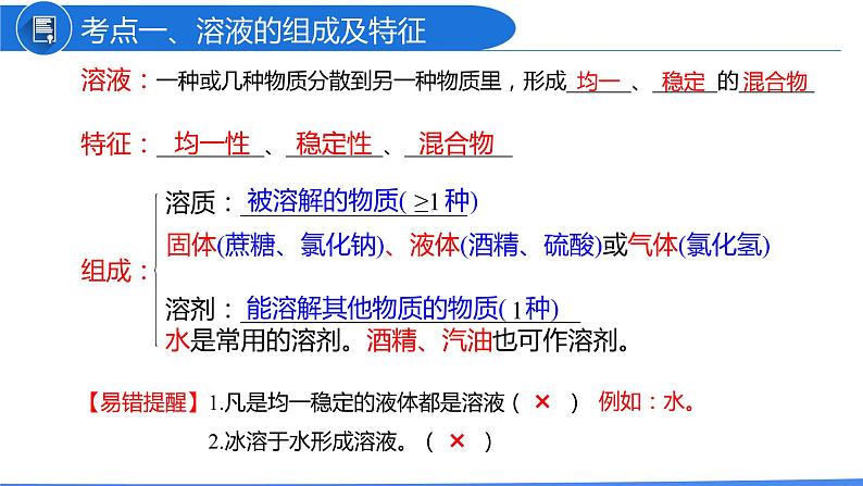 第九单元 溶液（课件）-2022年中考化学一轮复习讲练测（人教版）第4页