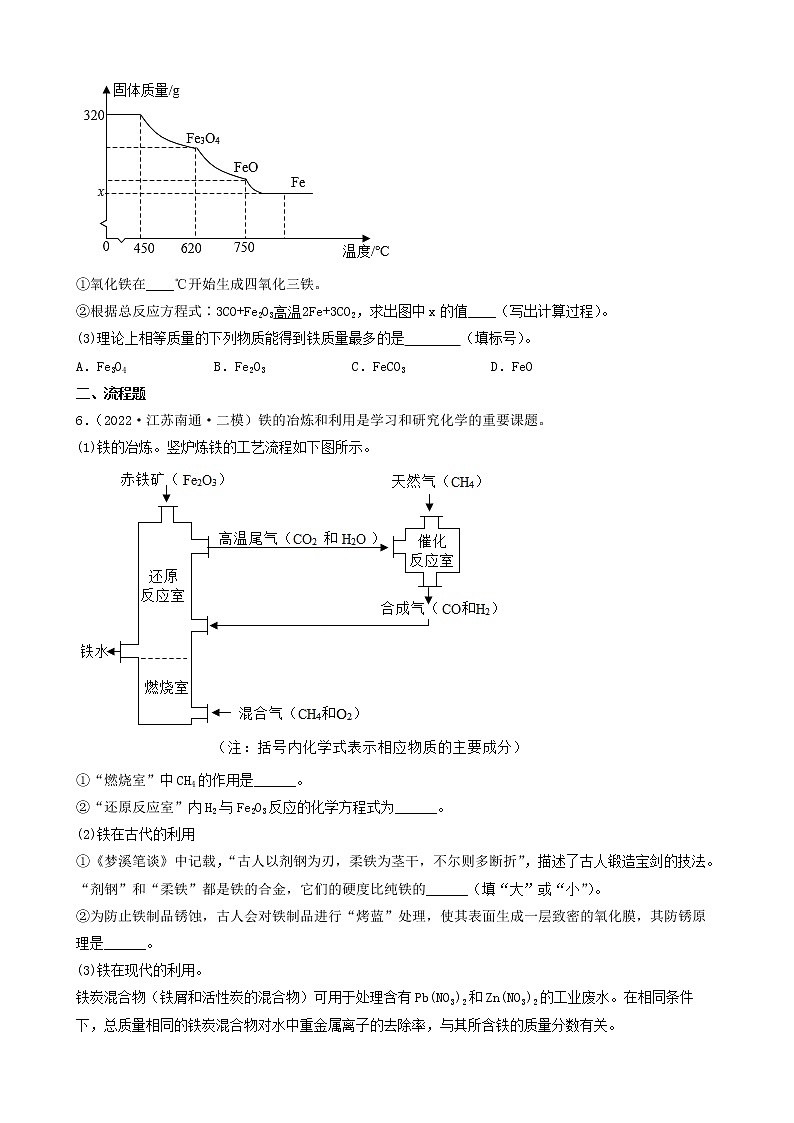 2022年中考化学冲刺复习-流程题制备（金属的冶炼）第3页