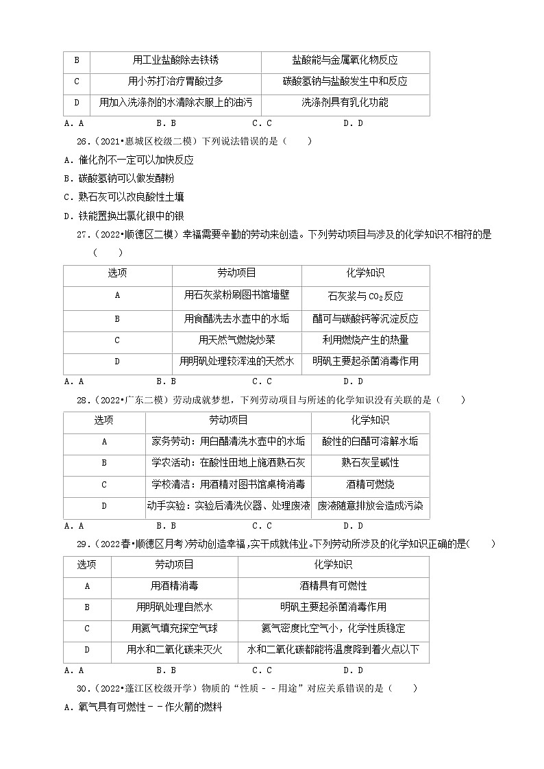 2022年广东省中考化学冲刺复习-物质推断题眼分类突破专项②第2页