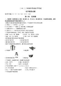 2022年山东省泰安市肥城市中考三模化学试题(word版含答案)