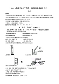 2022年陕西省渭南市澄城县中考模拟化学试题(word版无答案)