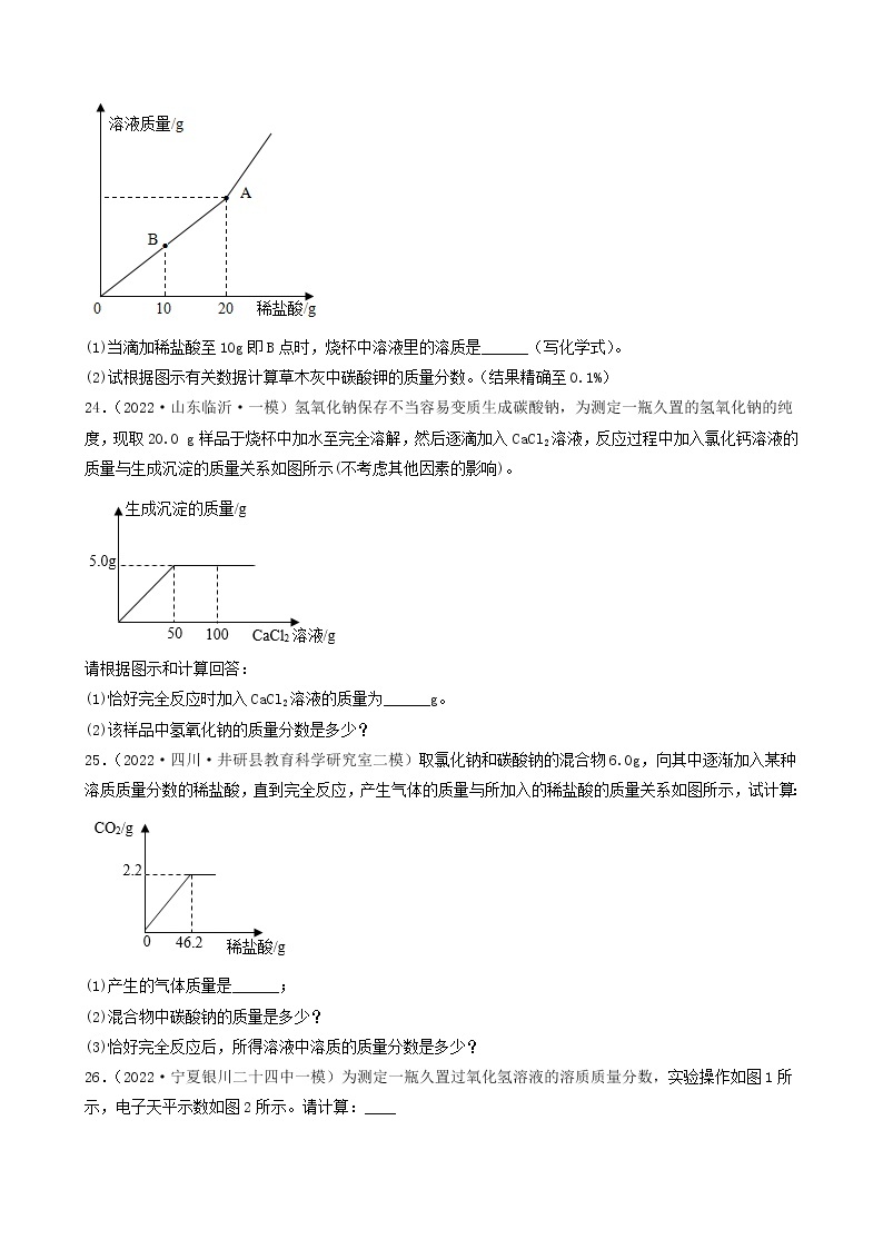 2022年中考化学冲刺复习-计算题常见六大解题方法02