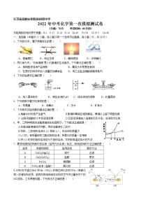 江苏省盐城市射阳县初级中学2022年中考化学第三次模拟测试卷