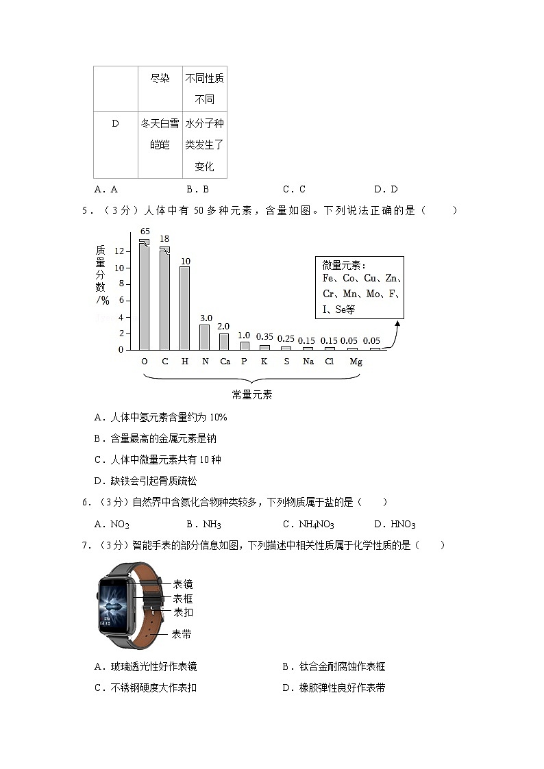 2022年四川省成都市初中毕业(学业)考试中考真题化学试卷（含详解）02