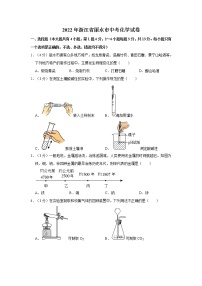 2022年浙江省丽水市初中毕业(学业)考试中考真题化学试卷（含详解）