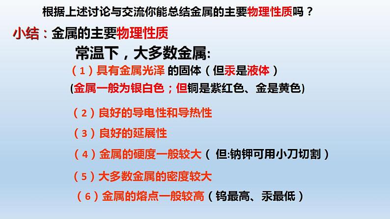 5.1金属的性质和利用第1课时—2021-2022学年九年级化学沪教版（全国）上册（18张PPT）第7页