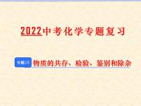 专题15 物质的共存、检验、鉴别和除杂