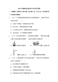 2022年湖南省岳阳市中考化学试卷解析版