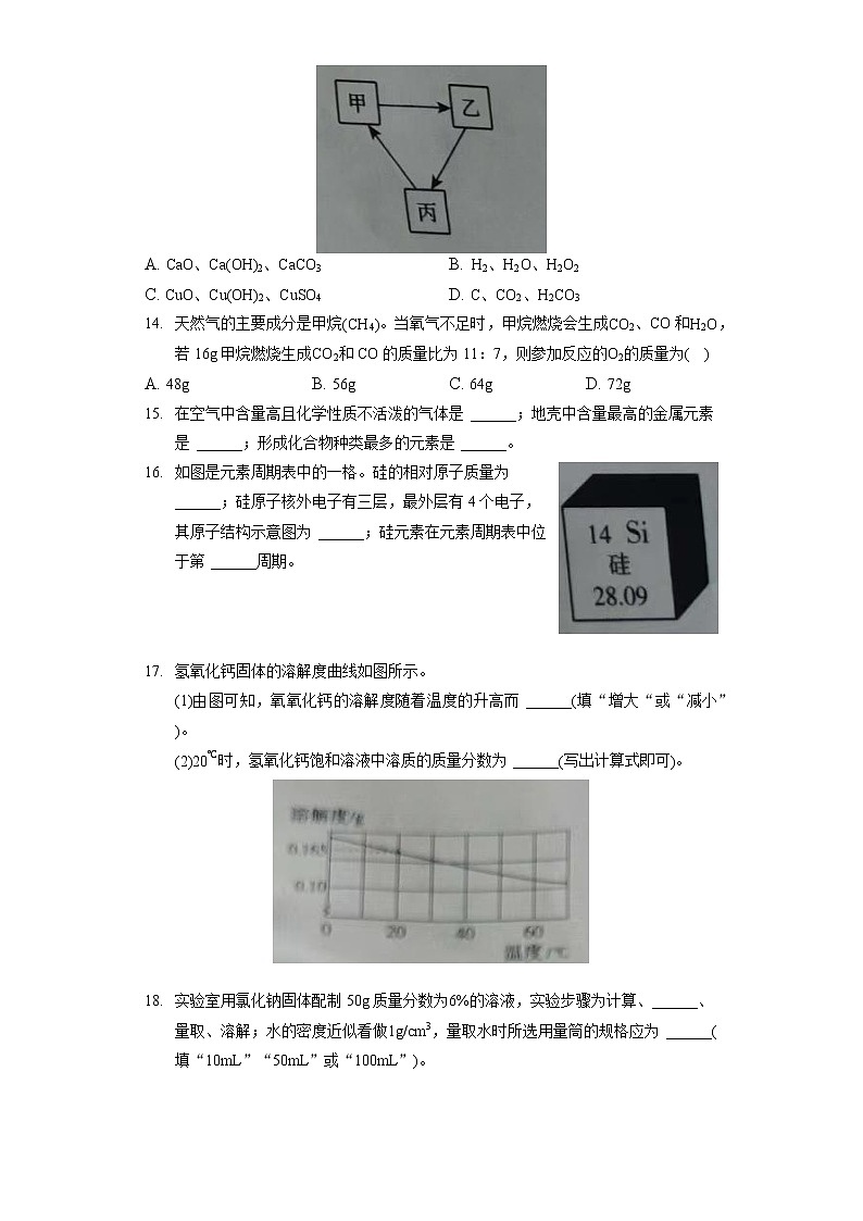 2022年河南省中考化学试卷（含答案解析）03