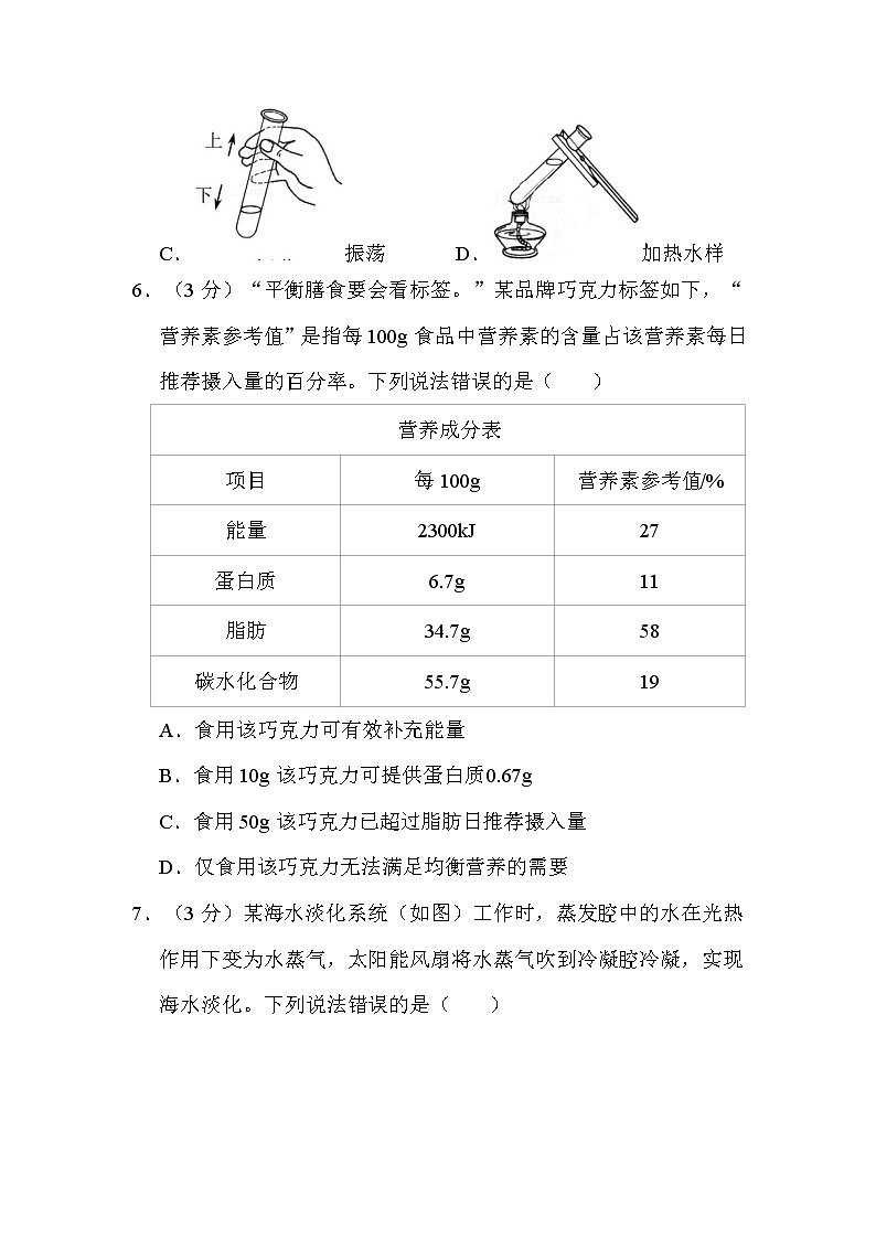 2022年福建省中考化学试卷解析版第2页