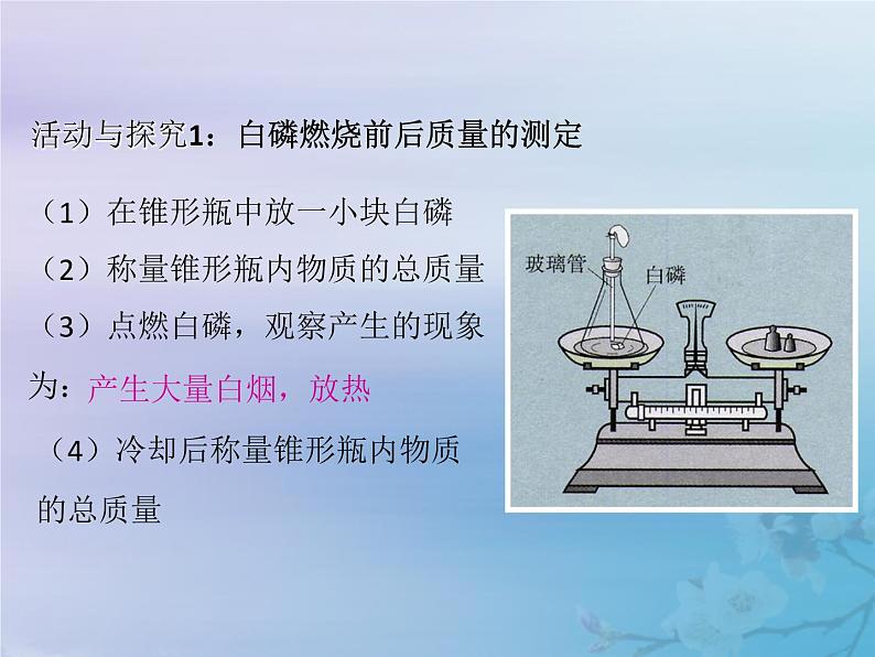 人教版九年级化学上册第5单元化学方程式课题1质量守恒定律课件第7页