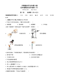 沪教版化学九年级下册  期末测试卷9（含答案）