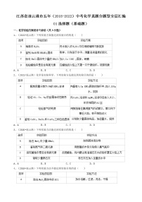 01选择题（基础题）-江苏省连云港市五年（2018-2022）中考化学真题分题型分层汇编（共30题）