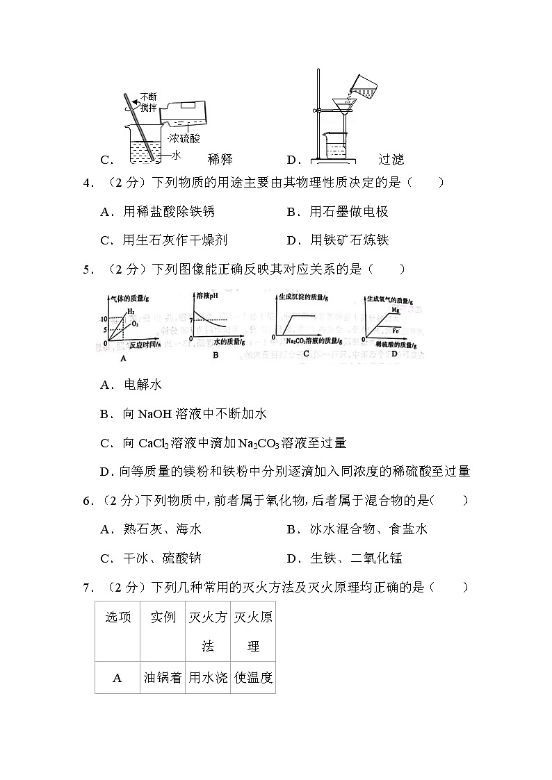 2022年山东省枣庄市中考化学试卷解析版02