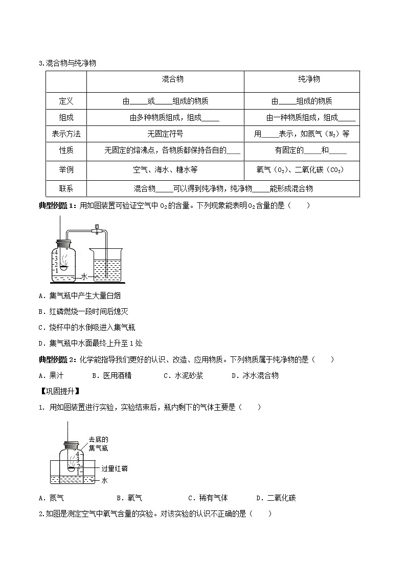 课题1空气-2022-2023学年九年级化学上册同步精品讲义（人教版）·02