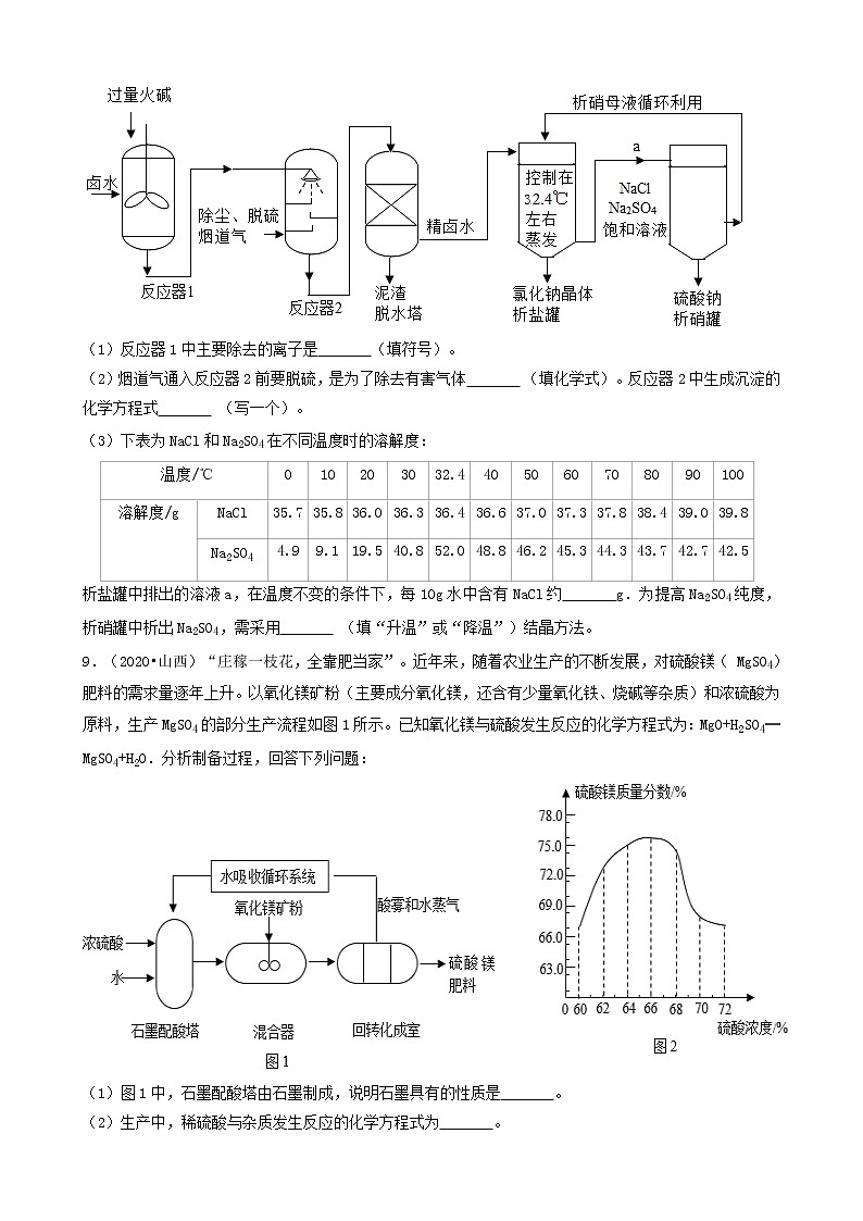 山西省各市五年（2018-2022）中考化学真题分题型分层汇编-07填空题&流程题第3页