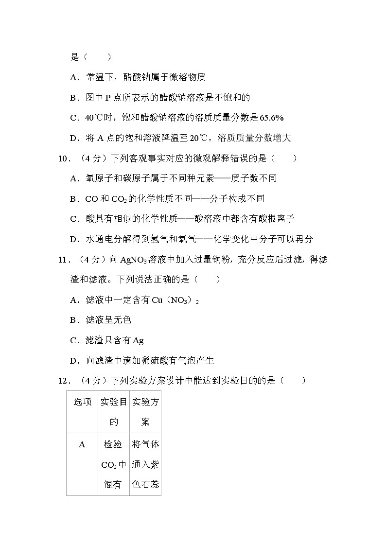 2022年四川省内江市中考化学试卷解析版第3页