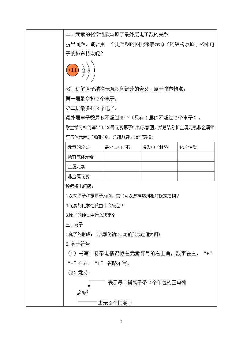 课题2《原子的结构》课件PPT+教学设计+同步练习02