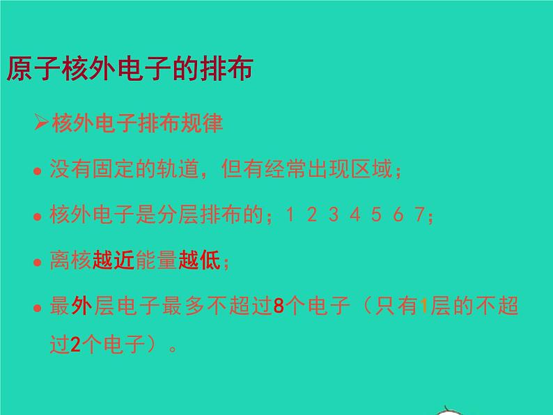 2022九年级化学上册第三单元物质构成的奥秘课题2原子的结构课件新版新人教版第8页