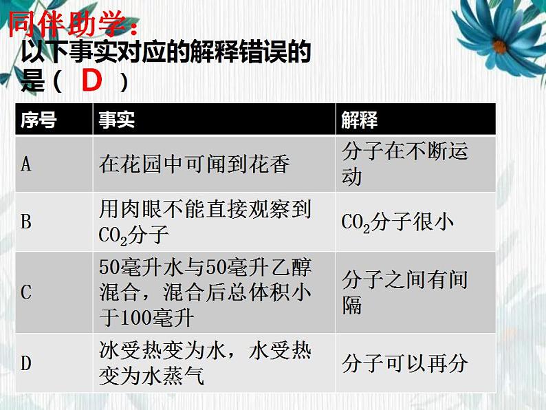 人教版九年级上册化学  第三单元综合与测试 课件   (共15张PPT)第7页