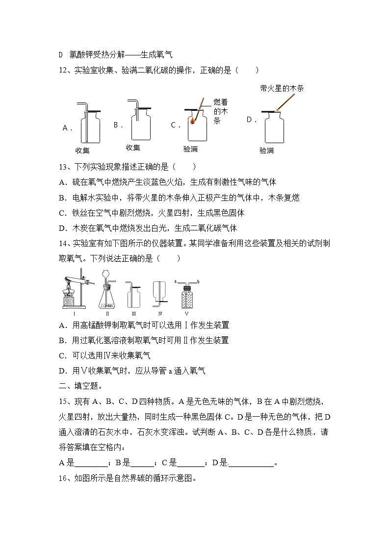 第2章身边的化学物质学情跟踪习题-2022-2023学年九年级化学沪教版（全国）上册(word版含答案)03