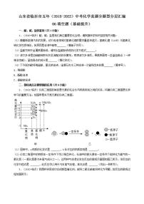 山东省临沂市五年（2018-2022）中考化学真题分题型分层汇编-06填空题（基础提升）