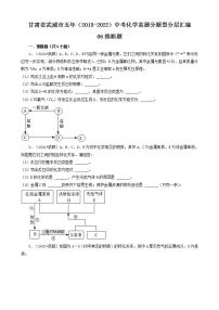 甘肃省武威市五年（2018-2022）中考化学真题分题型分层汇编-06推断题