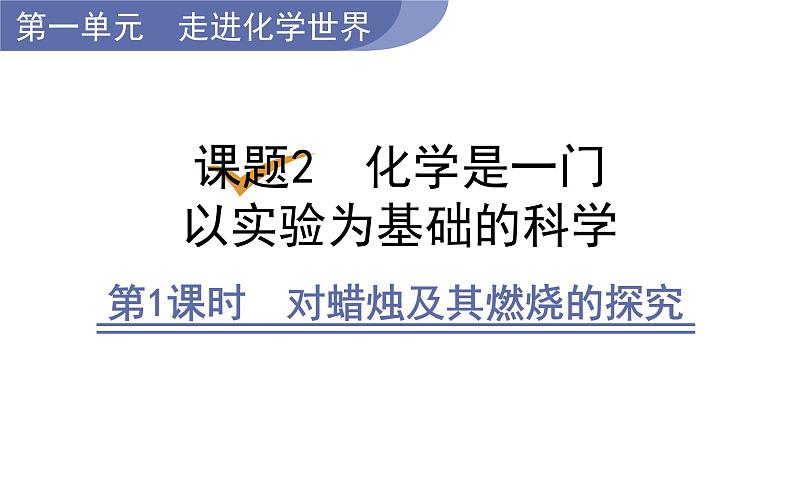 第1课时  对蜡烛及其燃烧的探究第1页