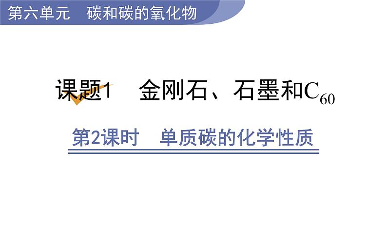 人教版九年级化学上册--6.1  金刚石、石墨和C60（课件）01