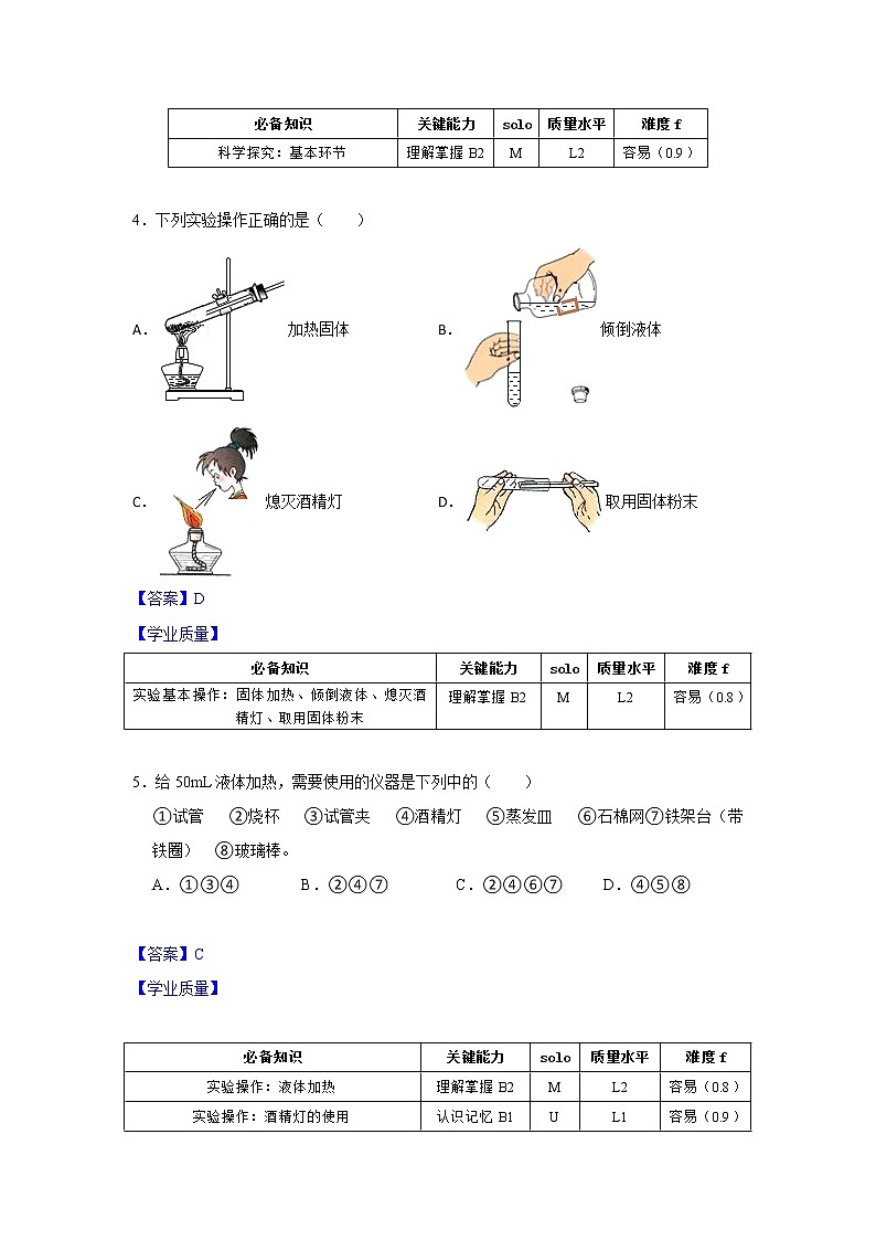 第一单元《走进化学世界》单元综合与测试-课件+教案+练习+学案02