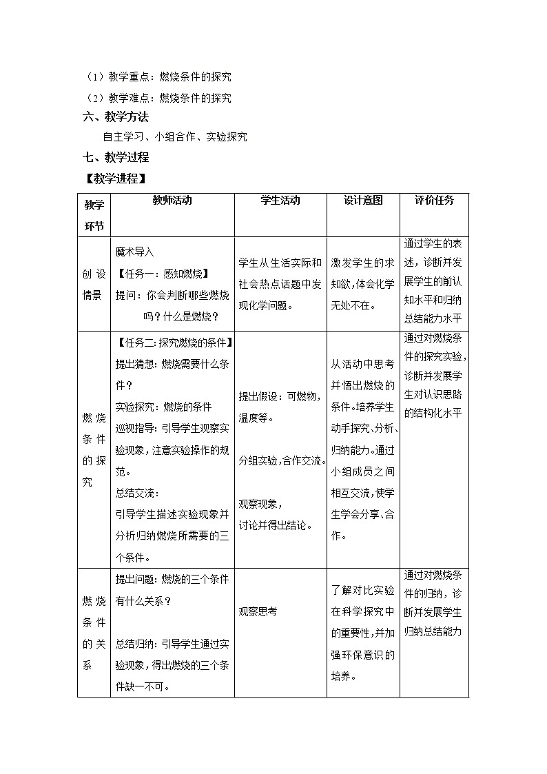 第七单元《实验活动3：燃烧的条件》课件+教案+练习+学案02