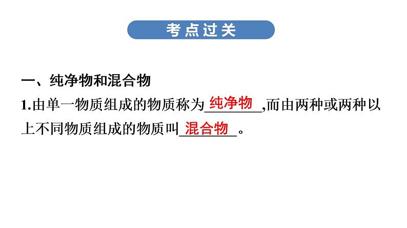 中考化学复习考点十五 物质的分类课件第8页