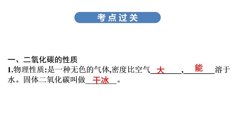 中考化学复习考点四 二氧化碳课件第6页