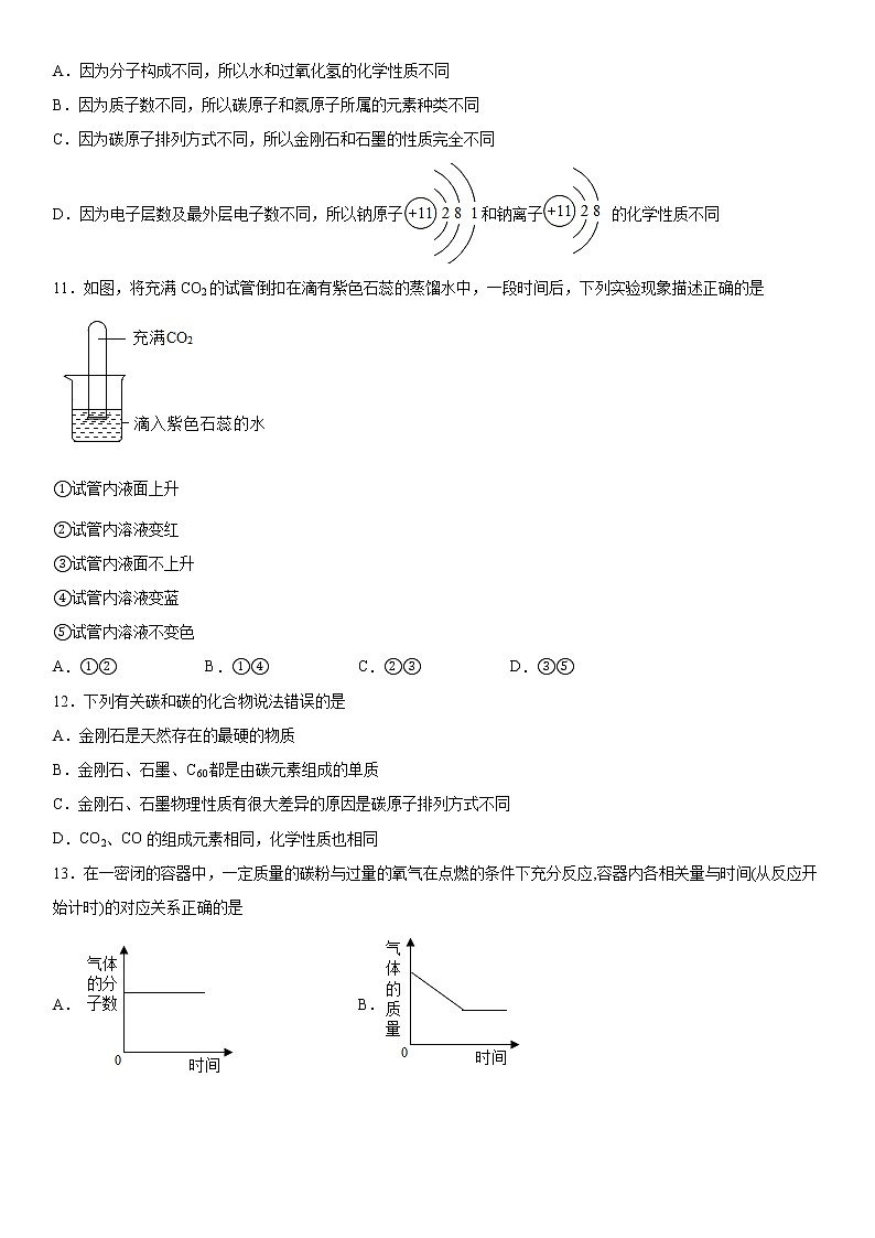 2022年京改版（2013）化学中考复习第8章---碳的世界练习第3页