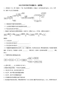 2022年中考化学专题复习：流程题