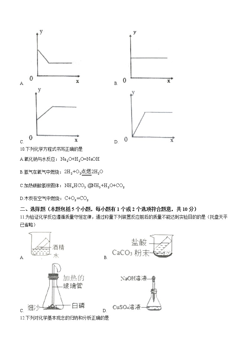 山东省烟台市莱山区2021-2022学年八年级（五四制）下学期期末化学试题(word版含答案)03