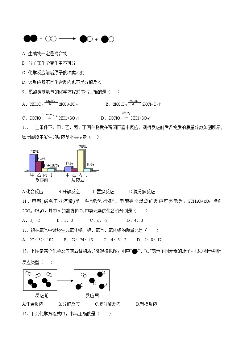 第五单元 化学方程式（达标卷）- 九年级化学上册阶段检测（人教版）02