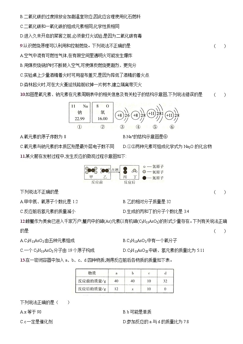 卷41  期末综合检测卷--2022-2023学年九年级化学上册同步优化分层测评（人教版）02