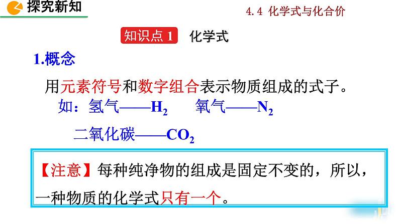 初中化学九上课题4 化学式与化合价精美课件第4页